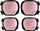 Заштитен сет Scoot &amp; Ride Protective Set Rose, големина S, за деца, розова