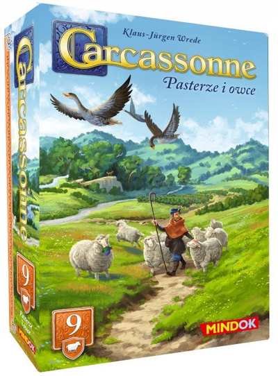 Zдолжење за игра Carcassonne 9 Чобани и овци Едиција 3, за основната игра Carcassonne