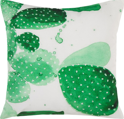 Set jastëkësh për jashtë OSTINA, 45x45cm, me lule e gjethe, jeshil