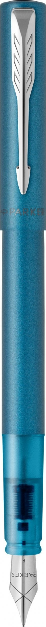 Stilolaps me maje shatërvle Parker Vector XL Metallic Teal, trup metalik, majë çeliku inox, i kaltër