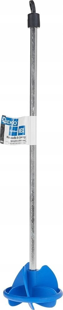 Mikser për rrëshira Geko HEX 74x350mm, bosht metalik, helika plastike, blu