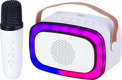 Kuti karaoke Trevi XR 8A01 MiniParty, 10W, Bluetooth, e bardhë