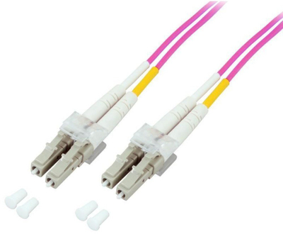 Kабел оптички Logon Fiber Patch Cable 50/125, 5m, OM4, портокалов