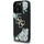 Kuti telefoni Guess Grained Roses Big 4G Logo për iPhone 16 Pro, me lule, e zezë