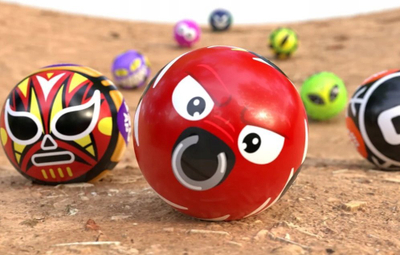 Lodër figurë Epee Cool Balls Green Totem, 6 toptha, 6 veshje, jeshile
