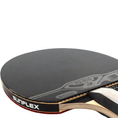 Raketë pingpongu Sunflex Supreme Soft Carbon 10354, sfungjer 2.2mm, ITTF, e kuqe