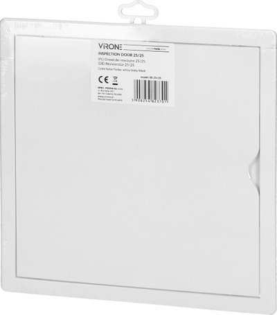 Kapak inspektimi Virone ID-25/25, plastik ABS, 25x25 cm, i bardhë