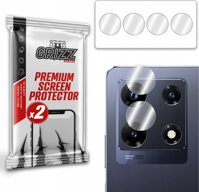 Mbrojtës xhami kamerë GrizzProtector për Infinix Note 30 Pro, 2 copë, i tejdukshëm