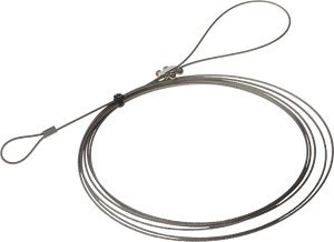 Set tela sigurie Axis SAFETY WIRE, 3m, 5 copë, ngjyrë çeliku