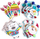 Stickerë shkumëze për Krishtlindje Christmas Friends, set me 12 copë, shumëngjyrëshe