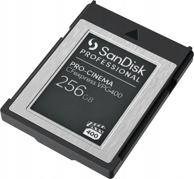 Kartë memorie SanDisk Professional PRO-CINEMA CFexpress Type B, 256GB, VPG400, e zezë