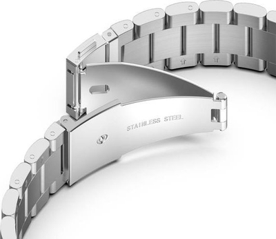 Rrip ore Tech-Protect Stainless për Galaxy Watch 4, 40mm 44mm, çelik inox, i zi