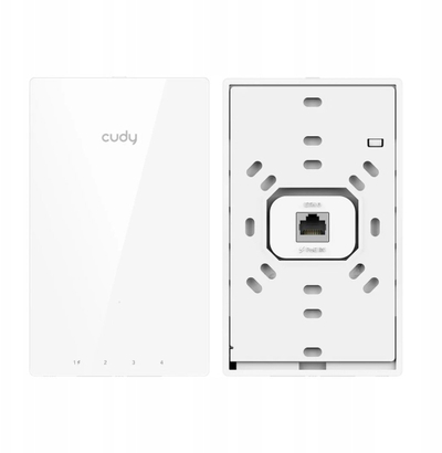 Pikë aksesi Cudy AC1200 Gigabit, montim në mur, PoE, e bardhë
