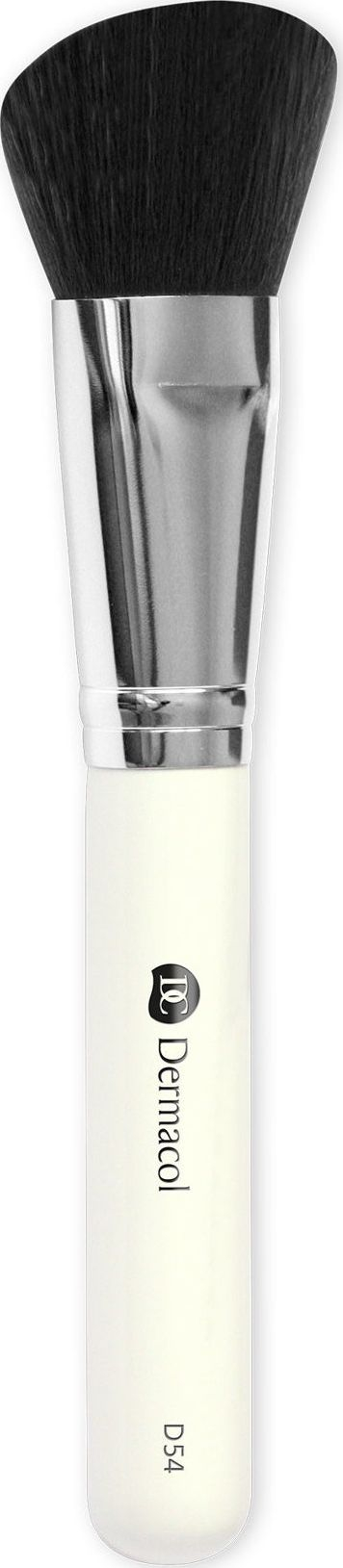 Furçë kozmetike Dermacol D54, për rumën dhe bronzer, me kuti rose gold