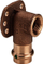 Kënd muri Viega 107345, 15mm x 1/2", bronz