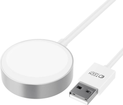 Karikues magnetik për Apple Watch Tech-Protect UltraBoost, 120cm, USB A, i bardhë