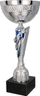 Kupë trofe Tryumf Metal Trophy T M 7156E, 27cm, metal edhe mermer, argjendtë blu