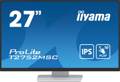 Monitor iiyama ProLite T2752MSC W1, 27", IPS, i bardhë