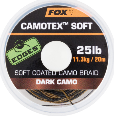 Filispanjë për peshkim Fox Camotex Dark Soft, kapaciteti 11.40 kg / 25 lb - 20 m (CAC448)