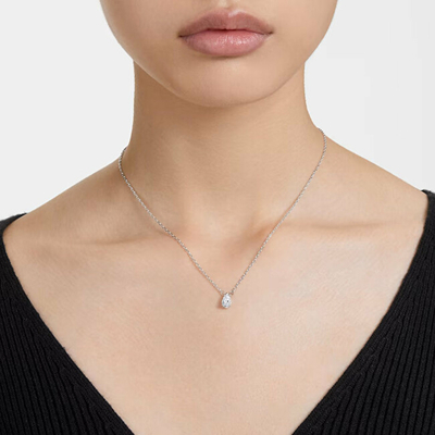 Qafore për femra Swarovski 5636708, 38cm, e argjendtë