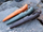 Thikë kampingu Light My Fire Swedish Fire Knife, Sandvik inoks, me ndezëse zjarri të futme, jeshile
