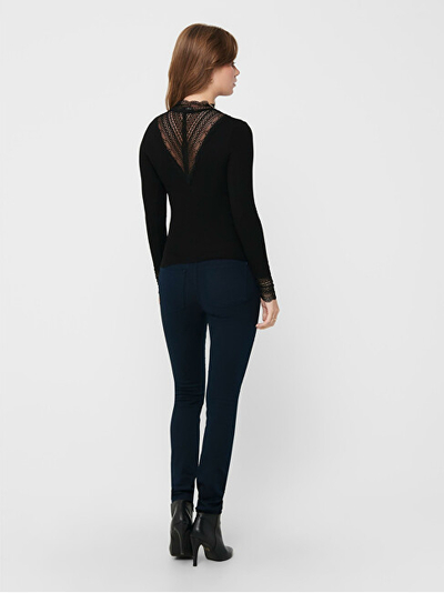 Bluzë ONLY ONLTILDE Stretch Fit 15207788 Black