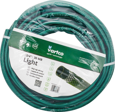 Zorrë kopshti Vartco Garden Hose 3/4", 30 m, transparente