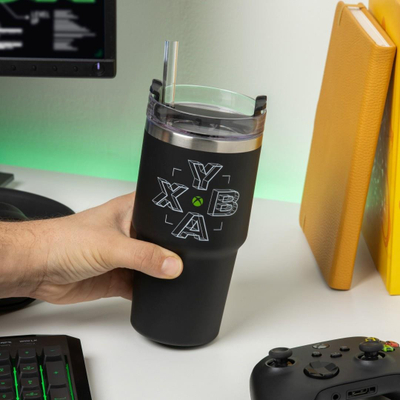 Kupë termike Xbox Gamer Cup, 600ml, me pipë, jeshile