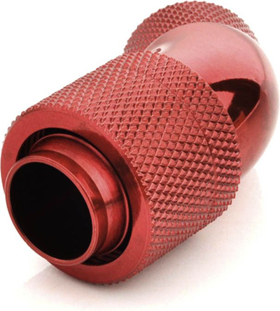 Përshtatës ftohjeje uji Bitspower BP-DBR45R2CPF-CC4, 45°, rotacion 360°, i kuq