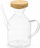 Shishe vaji Vivalto, qelq, kapak bambuje, 600 ml, transparente