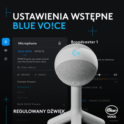 Mikrofon Logitech G Yeti Orb (988-000558), i bardhë