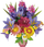Set kreativ EDUCA Floral Art Wild Flowers, krijim lulesh letre, nga 8 vjeç