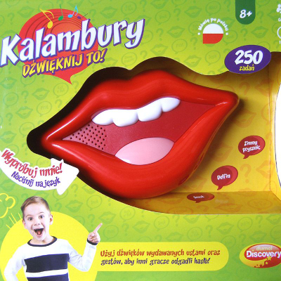 Loja shoqërore Dumel Discovery Kalambury, 250 detyra, lojtarë 8+, e kuqe