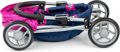 Karrocë lodër për kuklla Milly Mally Dori Prestige, e palosshme, për kalamaj, blu navy