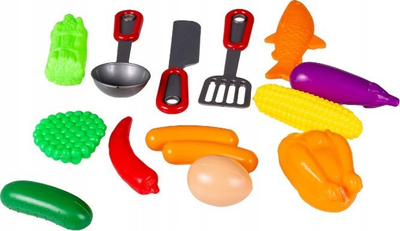 Set lodrash kuzhine Ane Cooking Accessories, 14 pjesë, me tigan, jeshil