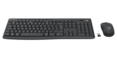 Set tastierë dhe mi Logitech MK370 Combo for Business, wireless, me Logi Bolt, i zi