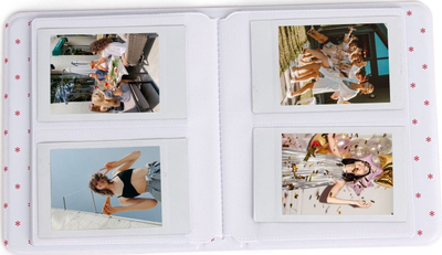 Album foto LoveInstant Photo Album, 64 foto, për Fujifilm Instax Mini, e bardhë pastel