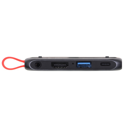 Hub Unitek USB C Mobile, HDMI 4K, PD 100W, argjendtë