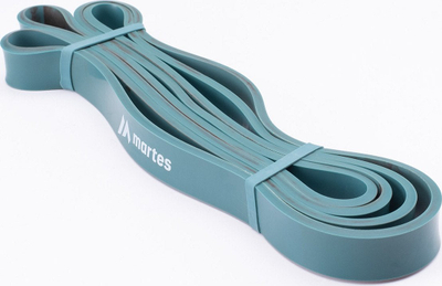 Shirit rezistence Powerband, latex, rezistencë e lehtë deri mesatare, jeshil
