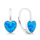 Vathë Brilio Silver Romantic EA388WB, argjend 925, opal sintetik, blu