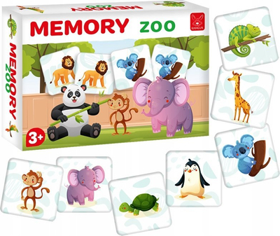 Игра меморија Zoo Kangaroo, 24 парчиња, едукативна, многуобојна
