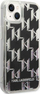 Kapak telefoni Karl Lagerfeld Liquid Glitter Monogram për iPhone 14 Plus 6.7", i fortë, i zi