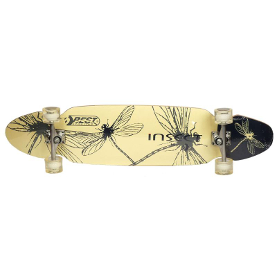 Longboard Best Sporting Insect, 110 cm, dru panje, shumëngjyrësh