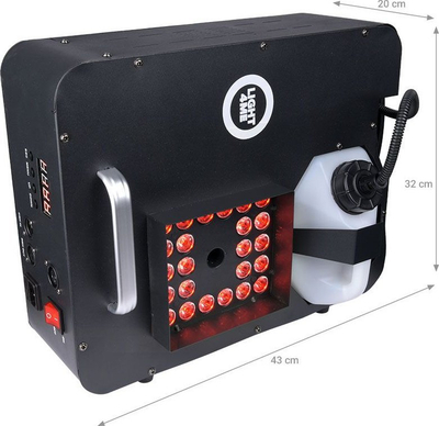 Makine tymi Light4Me JET 1500 LED, 1500W, LED RGB, e zezë