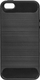 Метка за телефон Carbon Case за iPhone 5 5S SE, гумен материјал, карбонски дизајн, црна
