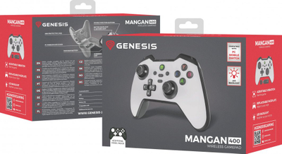 Контролер Genesis Mangan 400, Безжичен, бело
