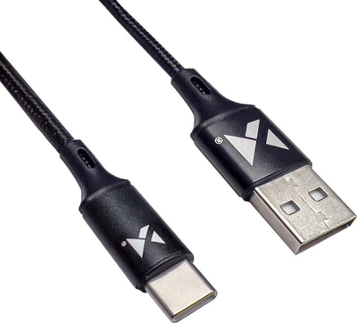 Kabllo USB në USB Type C Wozinsky WUC, 2.4A, 2m, e zezë