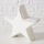 Figurinë dekorative Ville Natural Stone Star, 13 cm, gur natyral, e bardhë