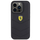 Mbrojtëse telefoni Ferrari Quilted për iPhone 15 Pro, me logo metal, e zezë