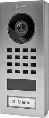 Interfon video dere IP DoorBird D1101V, Wi-Fi LAN, çelik inox V2A, argjendtë